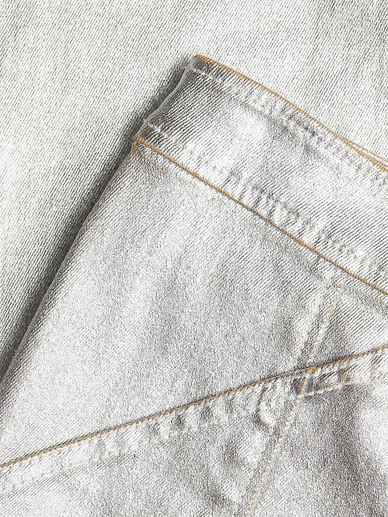 Benji Textured Foil Flare Pants