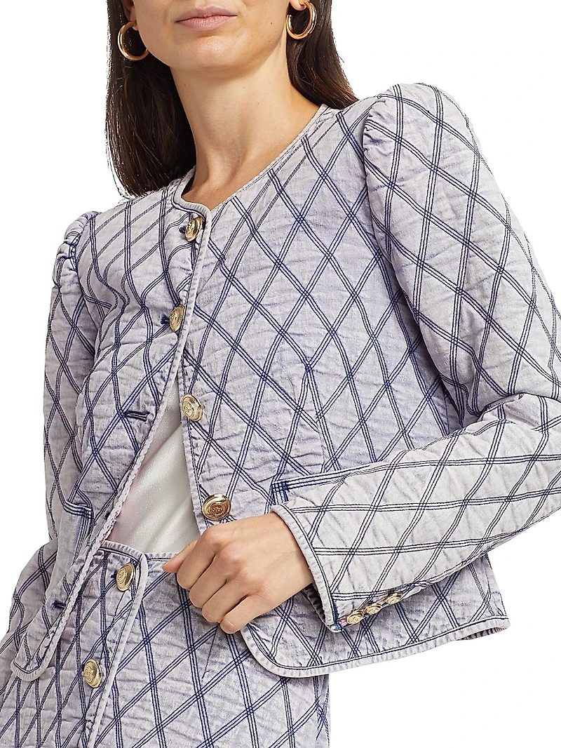 Gretchen Stitched Denim Jacket