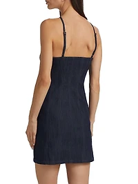 Odetta Denim Halter Minidress