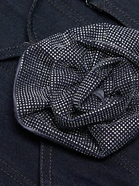 Odetta Denim Halter Minidress