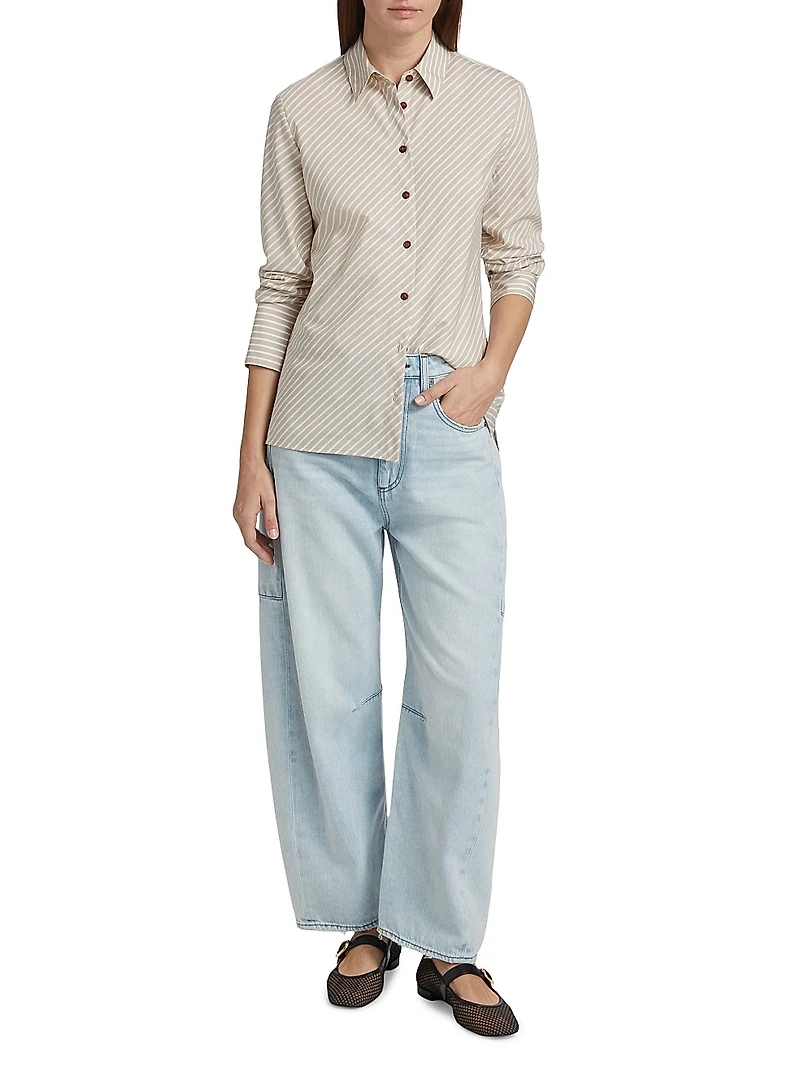 Charlie High-Rise Barrel-Leg Jeans