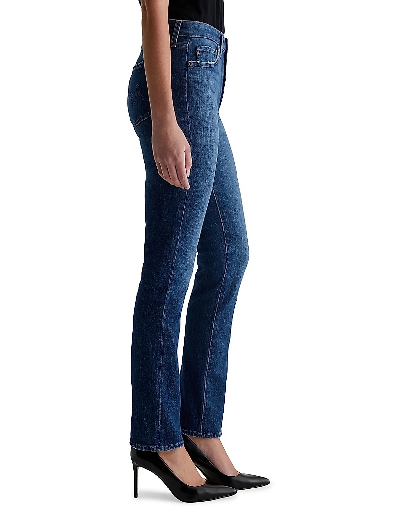 Mari High-Rise Straight-Leg Jeans