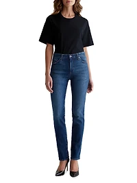 Mari High-Rise Straight-Leg Jeans