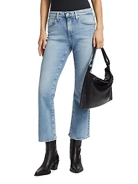 Farrah Mid-Rise Stretch Crop Boot-Cut Jeans