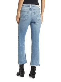 Farrah Mid-Rise Stretch Crop Boot-Cut Jeans