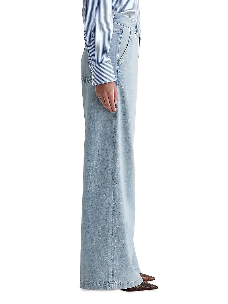 Stella Denim Wide-Leg Trousers