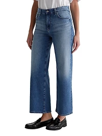 Saige Wide-Leg Crop Jeans