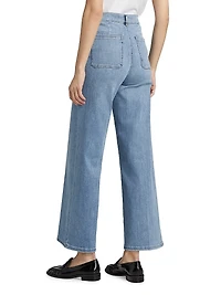 Le Slim Palazzo Mid-Rise Jeans
