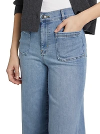 Le Slim Palazzo Mid-Rise Jeans