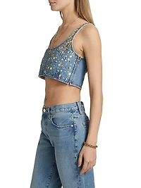 The Champagne Gold Embellished Top