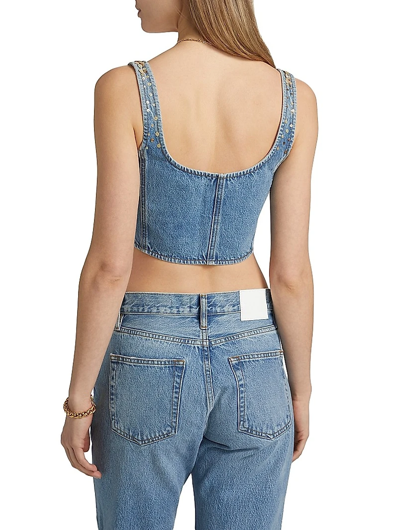 The Champagne Gold Embellished Top