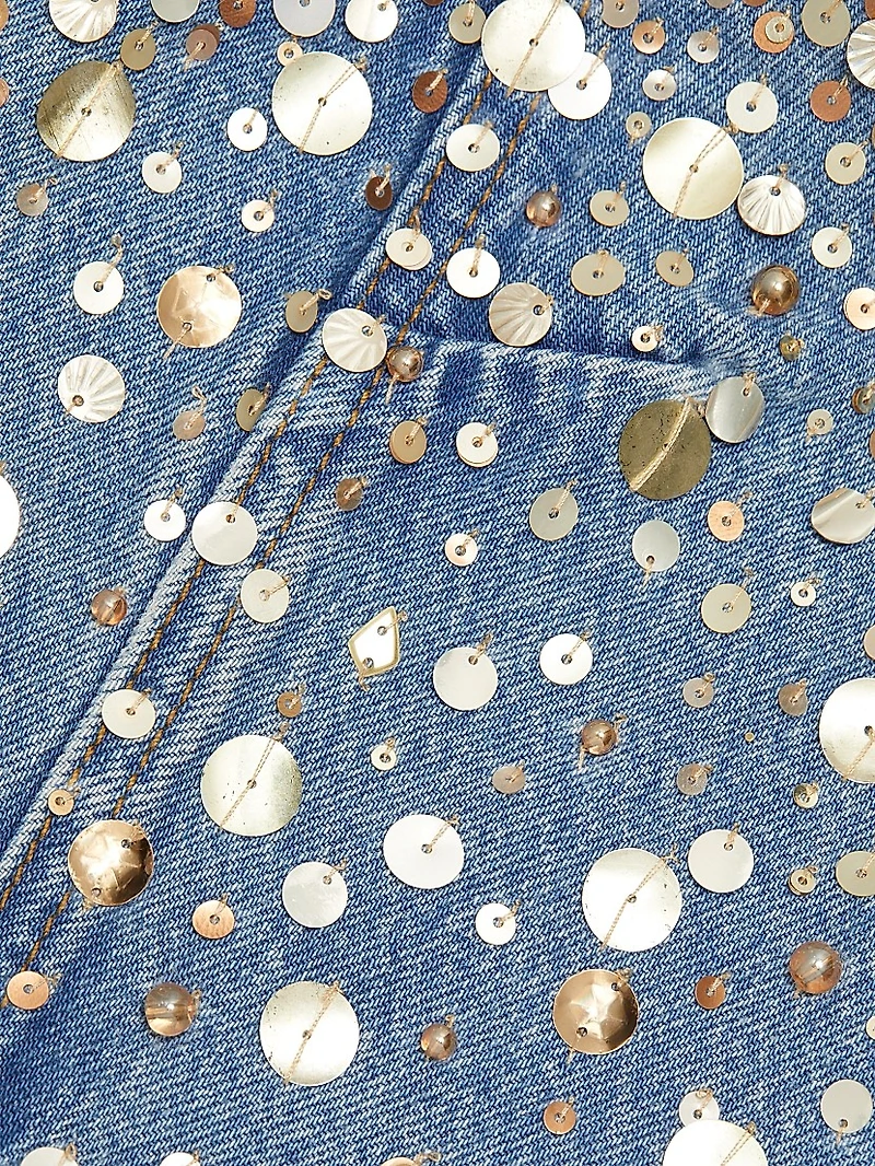 The Champagne Gold Embellished Top