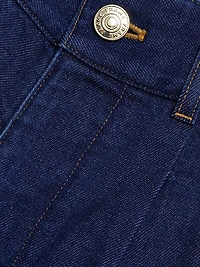 The Tapered Pleated Denim Trousers