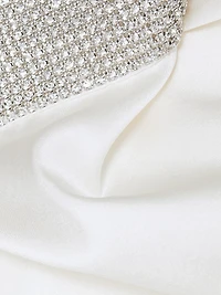 Kylan Crystal-Embellished Satin Sleeveless Blouse