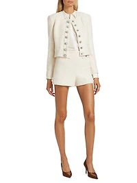 Kaiden Crystal-Embellished Tweed Jacket