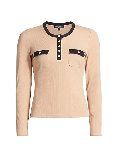 Felicity Rib-Knit Top
