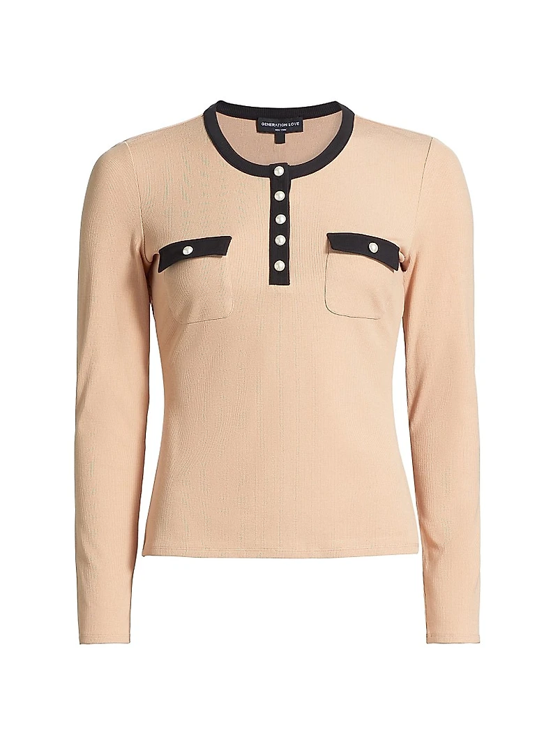 Felicity Rib-Knit Top