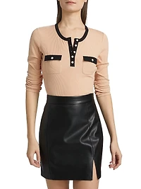 Felicity Rib-Knit Top