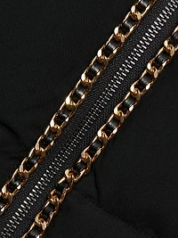 Aniston Chain-Trim Puffer Jacket