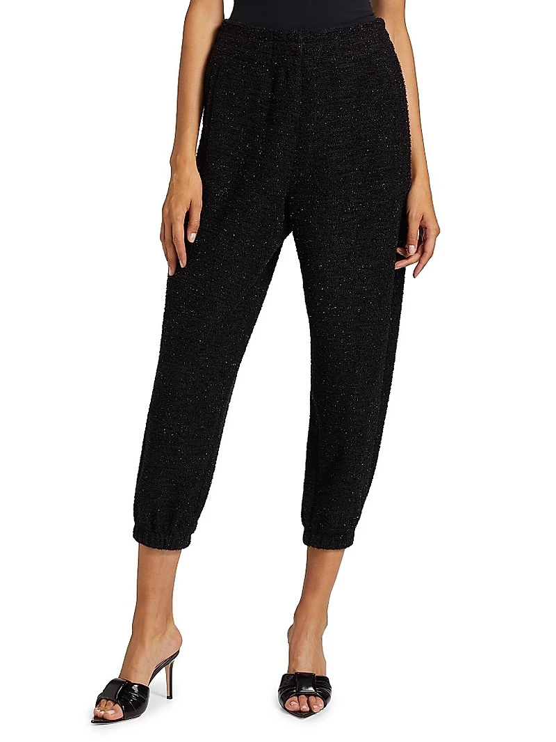 Rena Tweed Knit Joggers