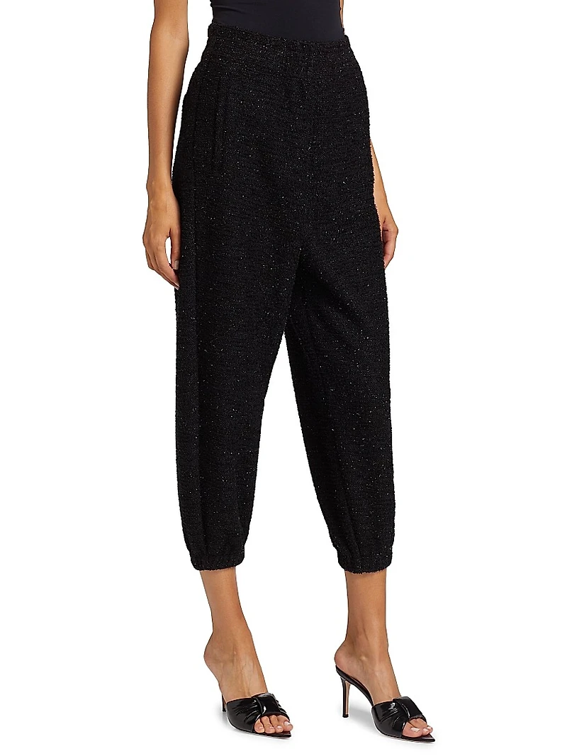Rena Tweed Knit Joggers