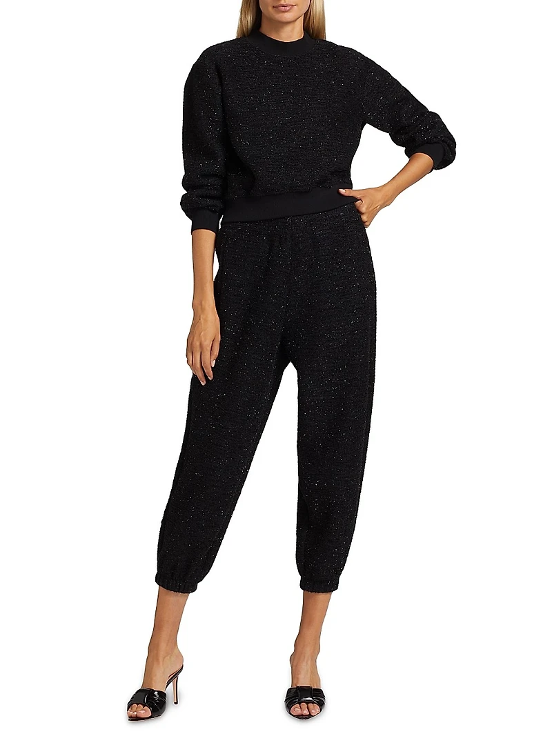 Rena Tweed Knit Joggers