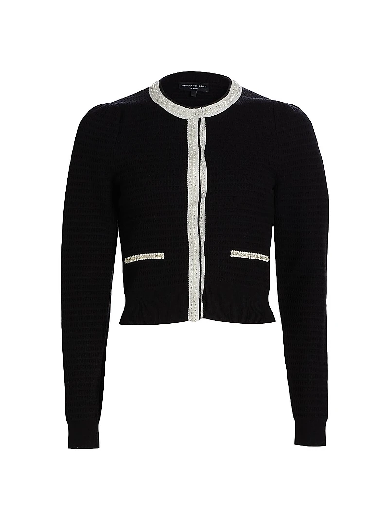 Leonora Beaded Knit Cardigan