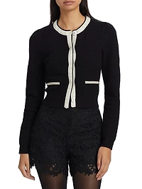 Leonora Beaded Knit Cardigan