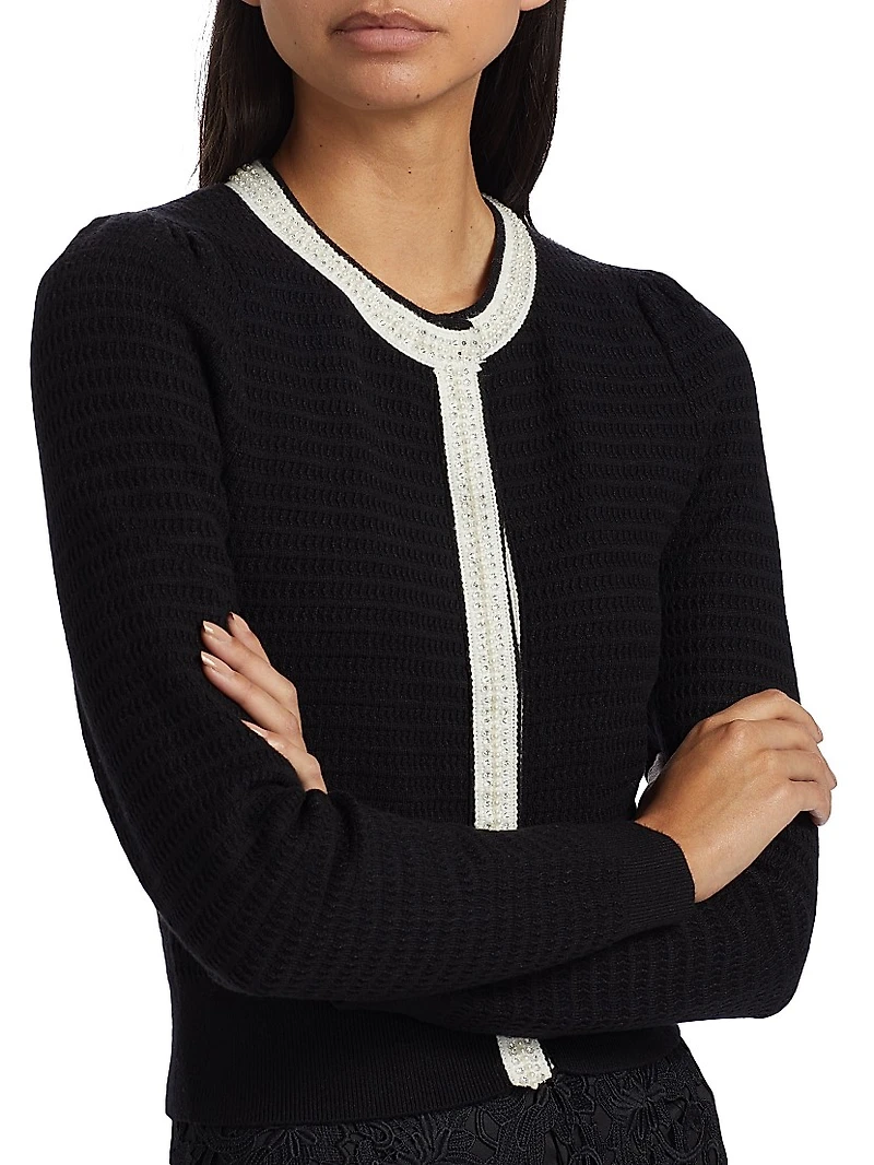Leonora Beaded Knit Cardigan