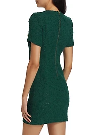 Anne Tweed V-Neck Minidress