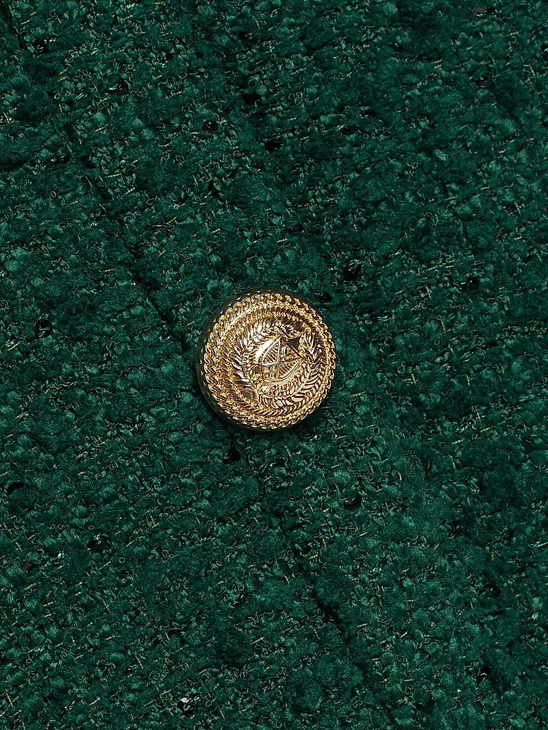 Anne Tweed V-Neck Minidress