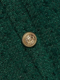 Anne Tweed V-Neck Minidress