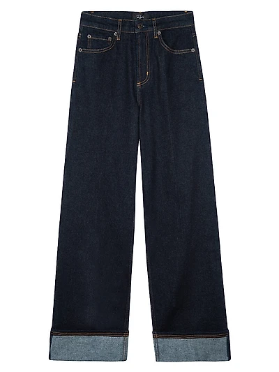 Getty High-Rise Wide-Leg Jeans