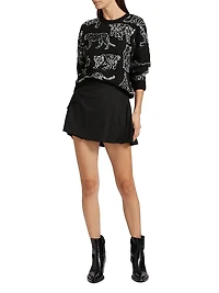 Perci Animal-Patterned Knit Sweater