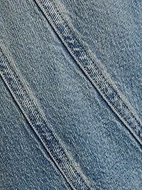 Getty High-Rise Twisted Seam Wide-Leg Jeans