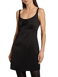 Rhys Satin Crepe Minidress