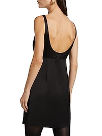 Rhys Satin Crepe Minidress