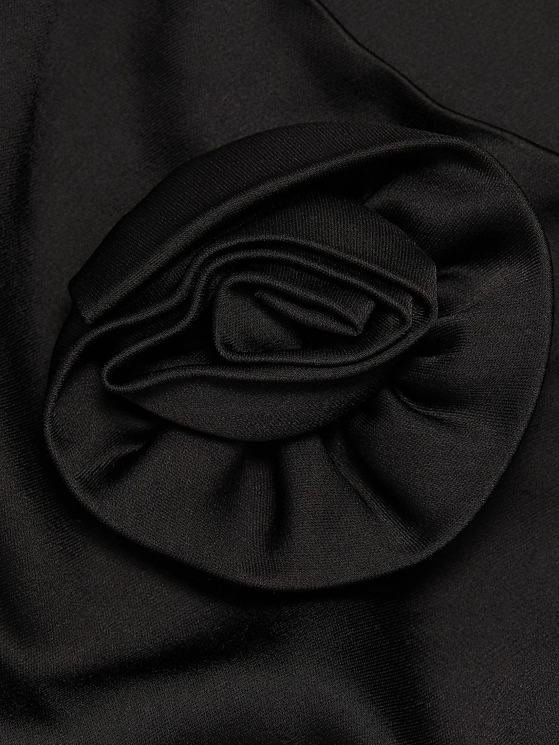 Rhys Satin Crepe Minidress