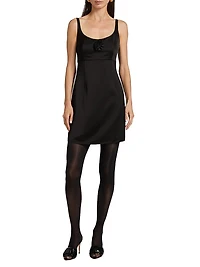 Rhys Satin Crepe Minidress