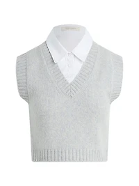 Leigh Merino Wool-Blend Sweater Vest