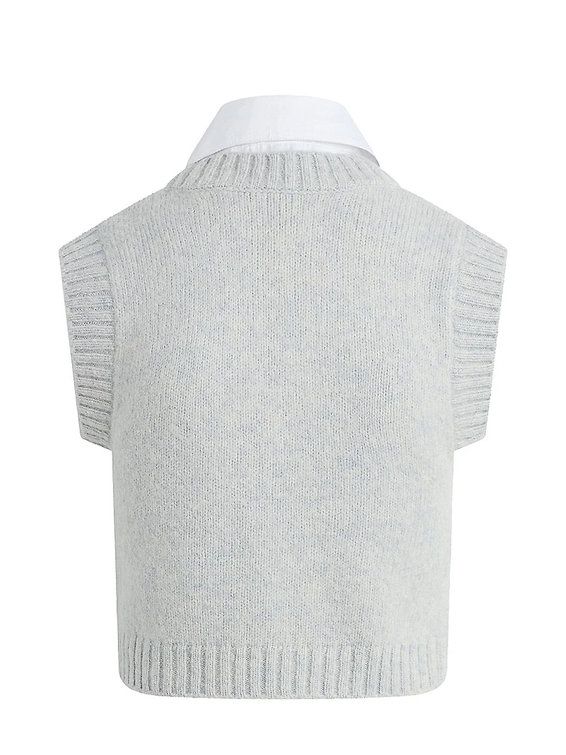 Leigh Merino Wool-Blend Sweater Vest