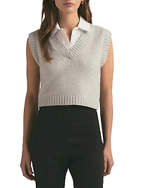 Leigh Merino Wool-Blend Sweater Vest