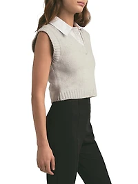 Leigh Merino Wool-Blend Sweater Vest