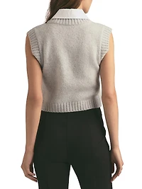 Leigh Merino Wool-Blend Sweater Vest