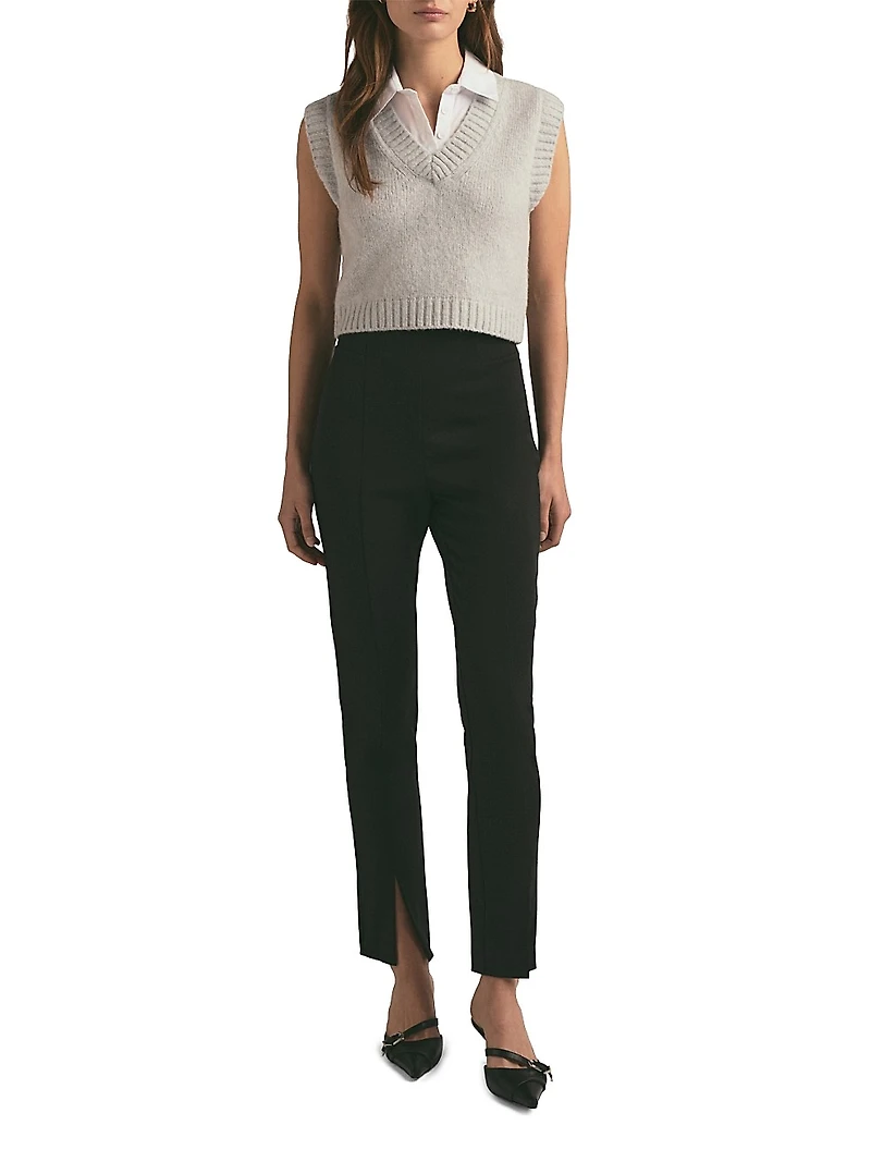 Leigh Merino Wool-Blend Sweater Vest