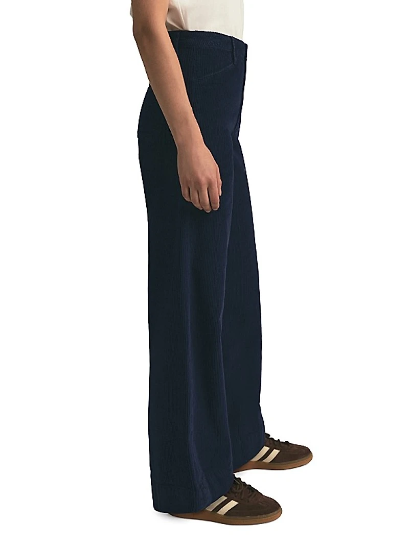 Mischa Corduroy High-Rise Wide-Leg Pants