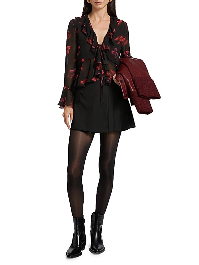 Nicoletta Floral Chiffon Top