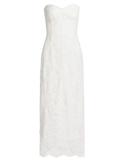 Sienna Embroidered Lace Midi-Dress