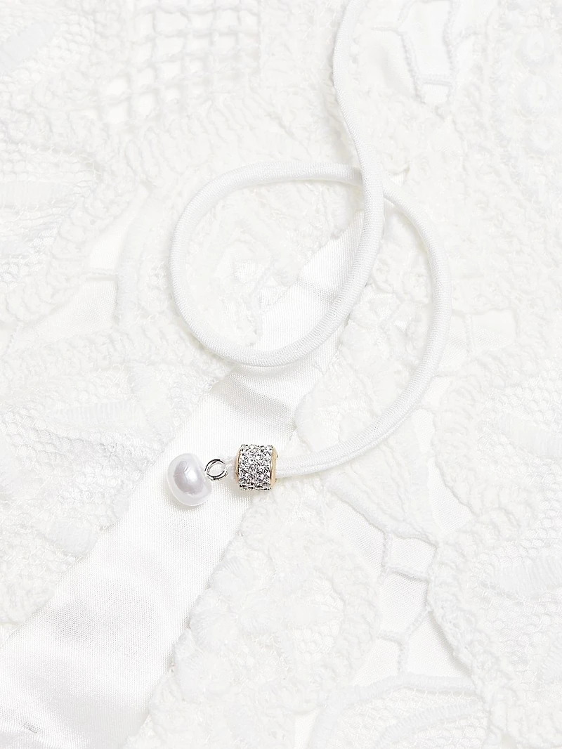 Sienna Embroidered Lace Midi-Dress