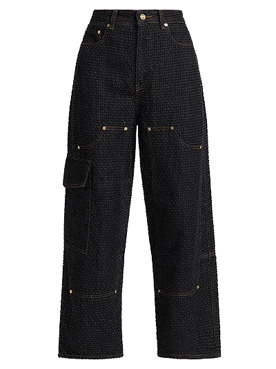 Fluffy Denim Carpenter Jeans